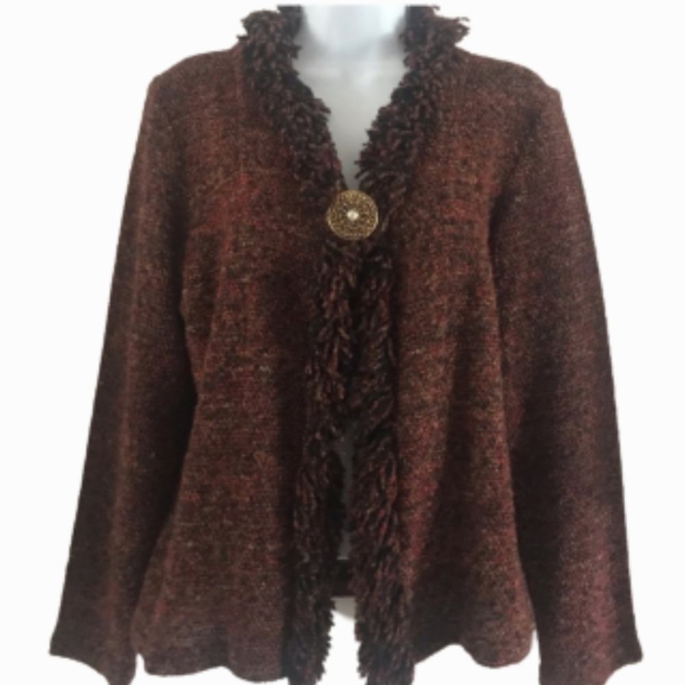 Coldwater Creek Open Front Cardigan Sweater